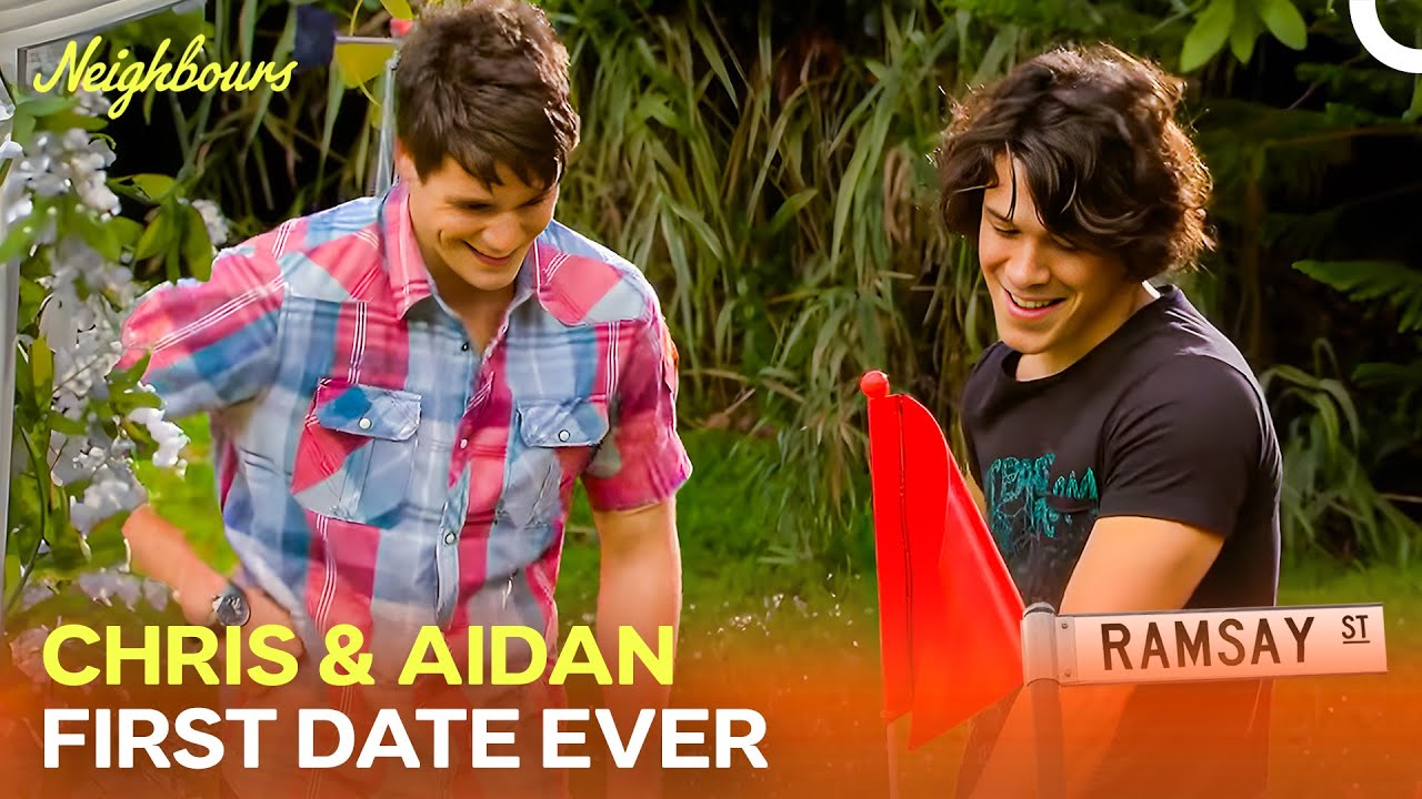 Chris and Aidan's First Official Date 💕 | Neighbours