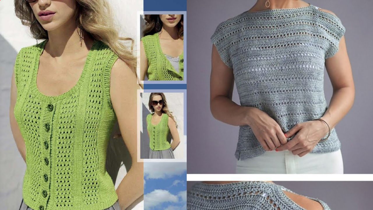 Popular Autumn Idea Diy Project's Crochet Blouses For Women Collection ...