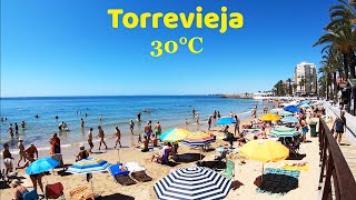 Torrevieja, Costa Blanca, Spain☀️Saturday Morning Promenade Walking Tour - Playa del Cura 🏖️🇪🇸