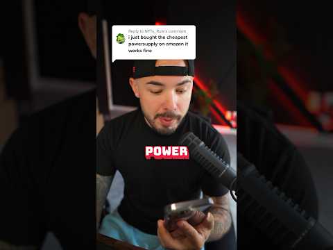 Don’t go SUPER cheap on your PC power supply… #pcbuild #gamingpc #pchardware