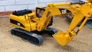 RC Bruder Excavator MUD trouble! Tractor video for kids