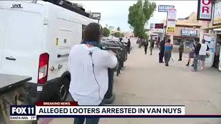 Protest 20/20:Keystone Cops arrest store owners and let looters getaway in Van Nuys