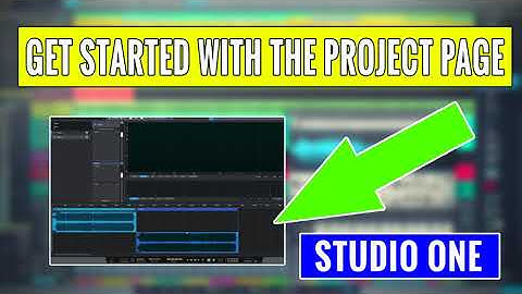 Studio One: Project Page Part 1: Create, Import, and Save - OBEDIA.com