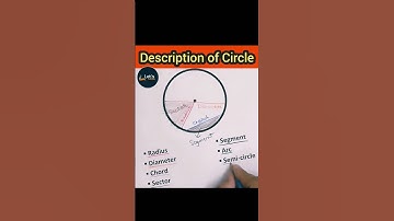 circle #radius #diameter #chord #geometry #sector #segment #arc #semicircle #shorts #reels #science