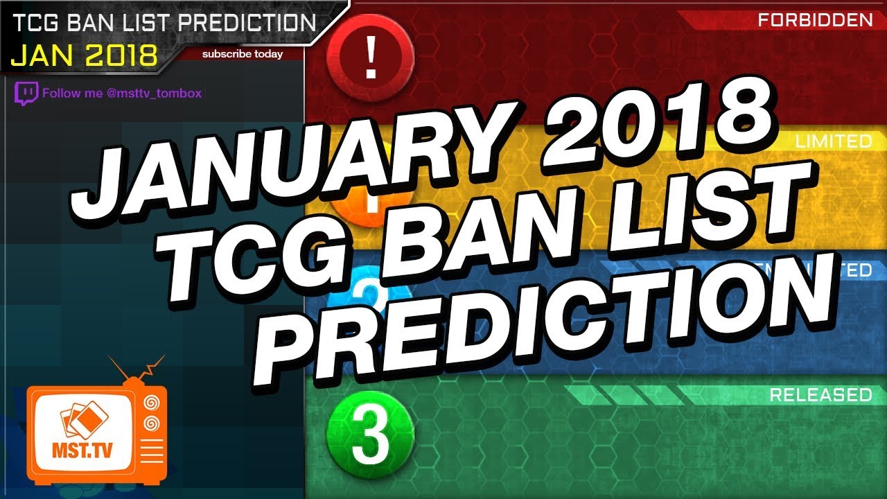 January 2018 TCG Ban List Prediction - YUGIOH