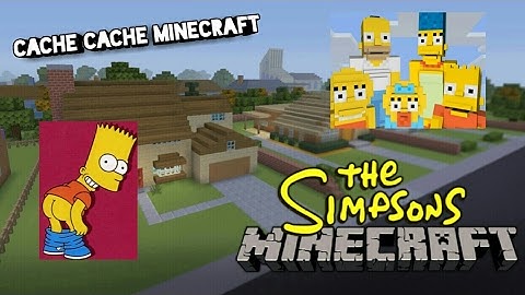 Cache cache minecraft dans les Simpson