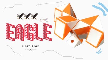 Rubik’s snake 24 : EAGLE - Step by step & SLOW