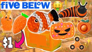 ORANGE ONLY FIDGET SHOPPING! 🍊🦀🎃 SOMEONE STOLE MY POP ITS! 😢 NO BUDGET FIDGET SHOPPING CHALLENGE