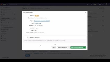 Security Reports Merge Request Widget Demo