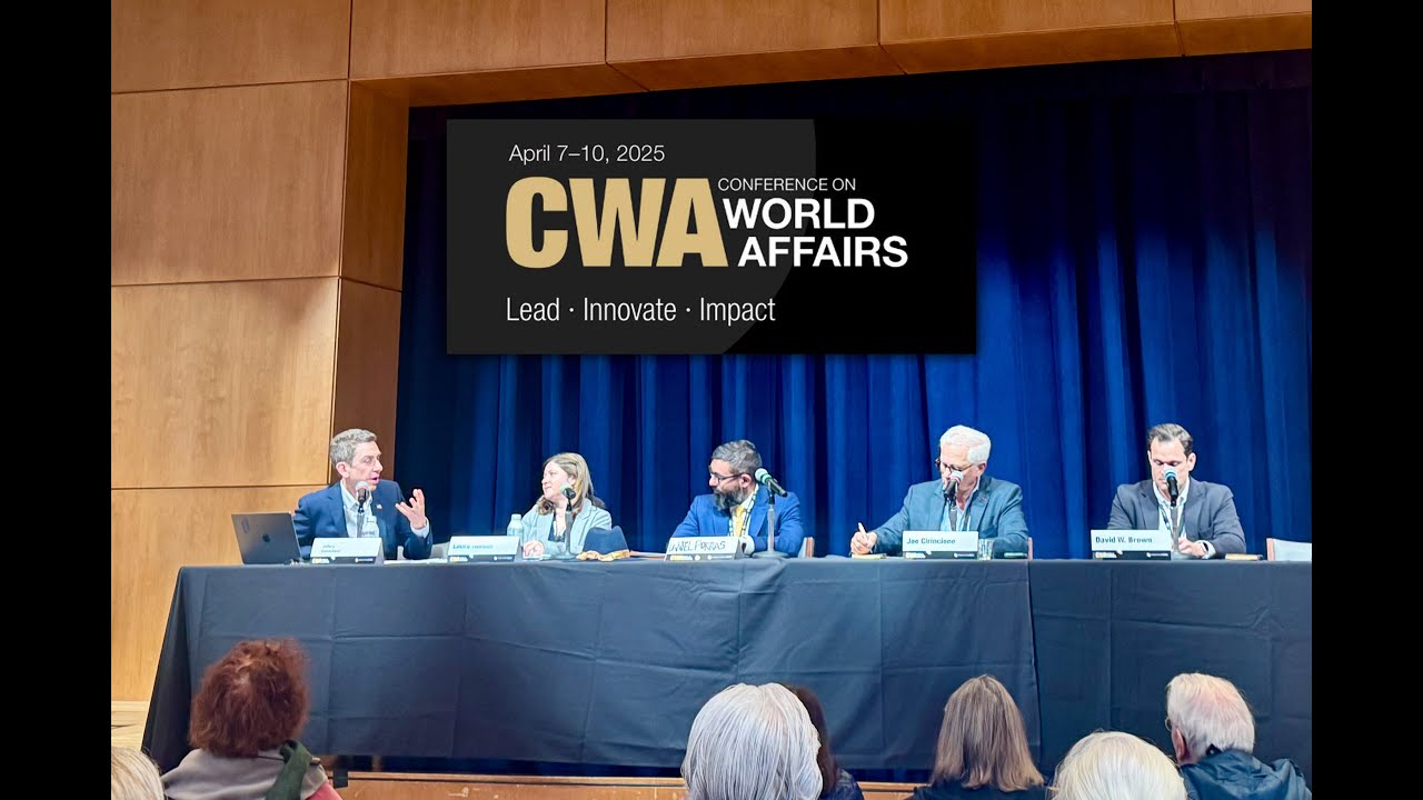 Geopolitics in Space - Leading the discussion at the Conference on World Affairs 2025