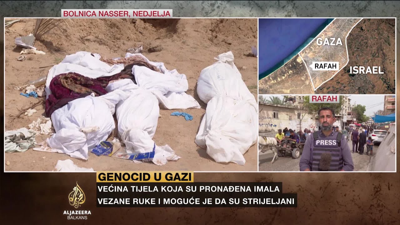 العثور على ما يقرب من 400 جثة في مقبرة جماعية خارج مستشفى غزة