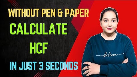 Fastest and Easiest way to find HCF | How to find HCF #hcf #highestcommonfactor