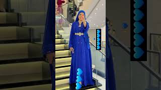 جديد القفطان 2025 أجي تشوفي أروع قفطان باللون الأزرق الملكي الفاخير