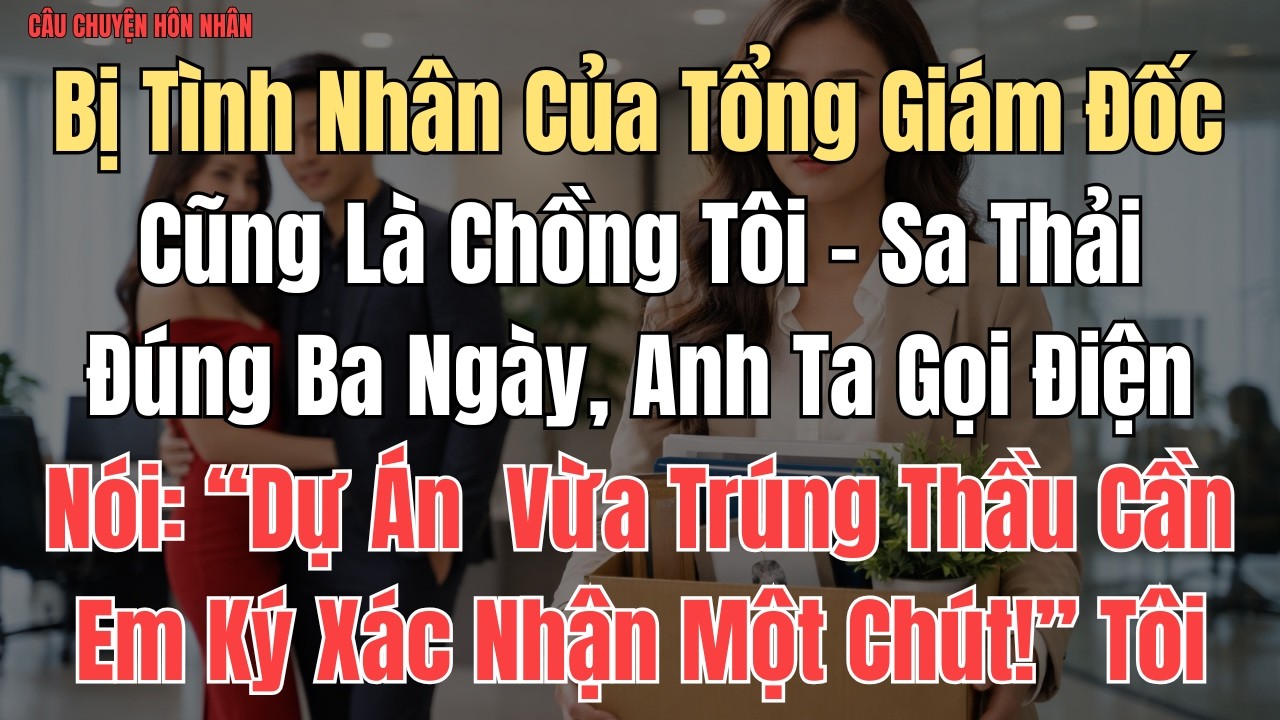 CÂU CHUYỆN: Bị Tình Nhân Của Tổng Giám Đốc – Cũng Là Chồng Tôi – Sa Thải Đúng Ba Ngày, Anh Ta Gọi