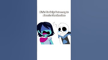 Kris Rudely Interrupts Sans’s Confession #deltarune #kris #undertale #deltarunecomicdub #shorts