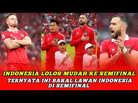 🔴 Indonesia Lolos Mudah Ke Semifinal Ternyata Ini Bakal Lawan Indonesia di Semifinal