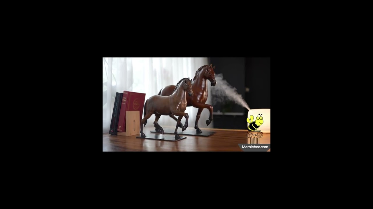 Galloping Horse Statue - Agouti Gene Horse Desk Decor Horse Figurine 🐎📚