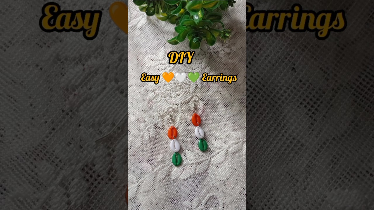 DIY Republic day Earrings 🇮🇳 