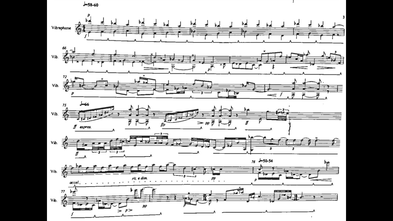 Vassiliki Philippeou - Three Short Lines for Vibraphone [Score-Video]