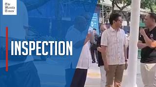 Marcos Inspects Service Contracting Program At Araneta Center Terminal