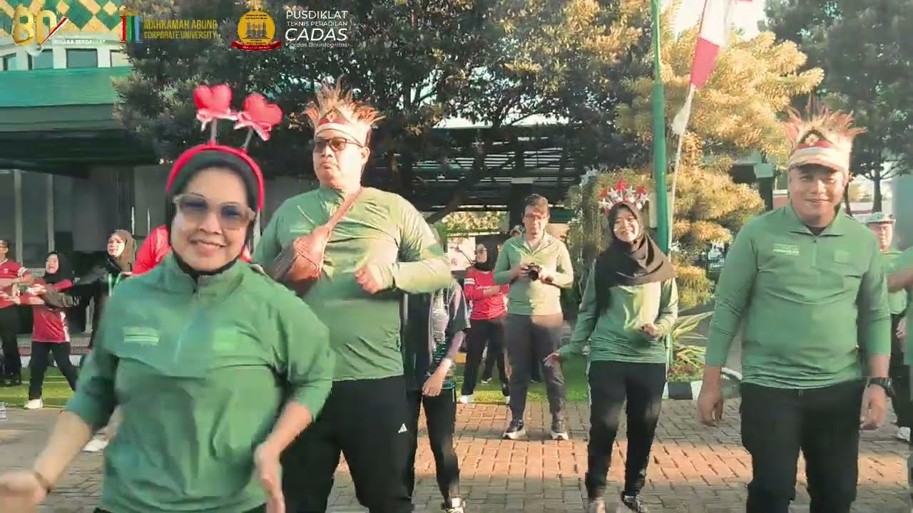 SENAM SEHAT HUT 80 MARI | PUSDIKLAT TEKNIS PERADILAN