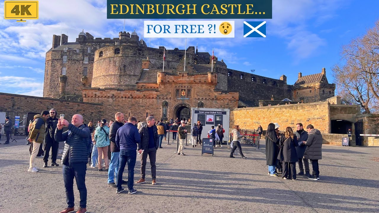 Edinburgh Castle Free Entry 🏰 | 4K Full Walking Tour | Scotland Most Visited Fortress 2026.