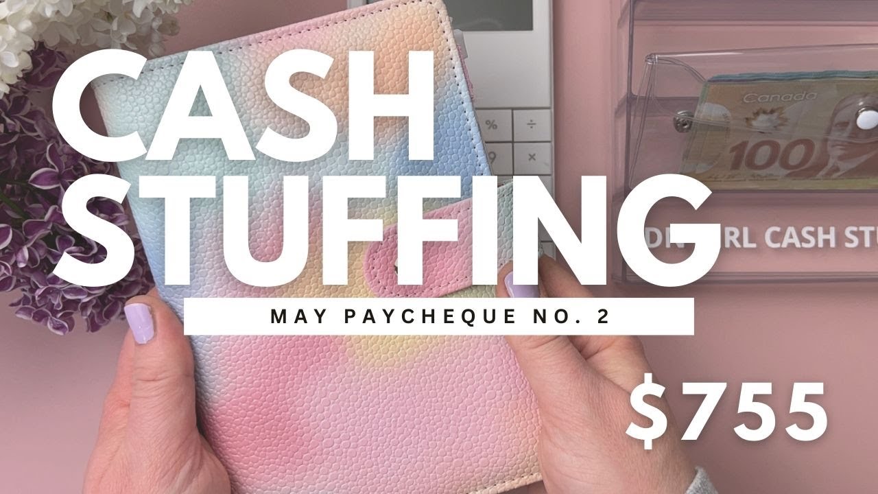 Cash Stuffing | $610 | May Paycheque no. 3 | Cash Wallet, Sinking Funds + Savings Challenges
