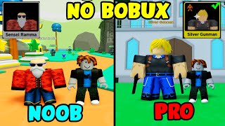 Anime Fighters Simulator No Bobux Challenge Noob To Pro!!