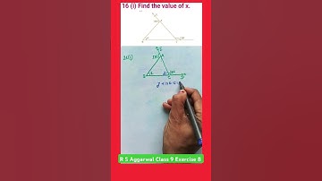 R S Aggarwal Class 9 Exercise 8 || Chapter 8 || Question 16(i) || #shorts