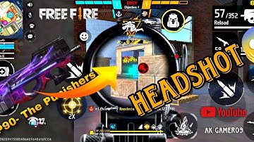 #freefire CS RANK P90 EPICS HEADSHOT 😱 GAME PLAY VIDEO IN MOBILE PLAY 