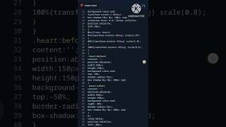 Creating a Heart Shape with HTML & CSS || #programming #coding #programming || webdeseloper ||