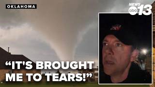 Reporter breaks down after seeing tornado damage for the first time