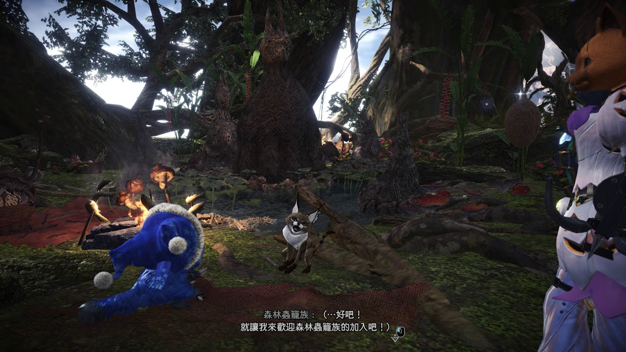 魔物獵人mhw 隨從愛路貓習得止步蟲籠技能任務畫面 Youtube