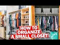 Closet Makeover   How To Organize A Small Closet