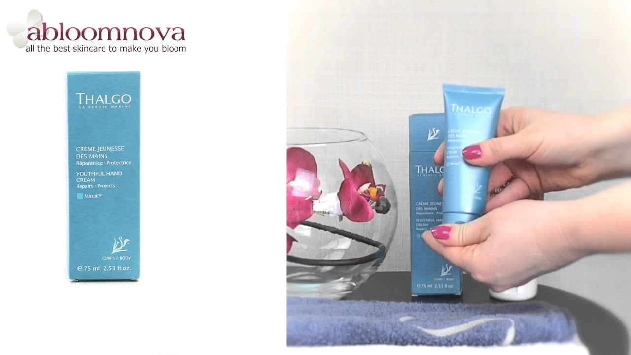 Thalgo Youthful Hand Cream Anti Aging Formula for Dry, Dehydrated