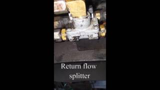 Peterbilt 379 Fuel line Return Flow Splitter - YouTube