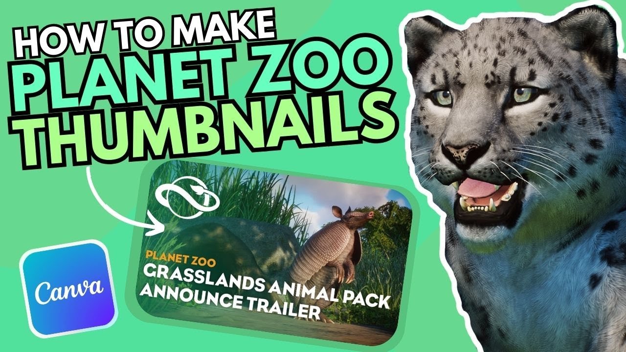 How to make Planet Zoo THUMBNAILS using Canva - Tutorial - YouTube