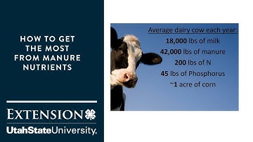 How to get the Most from Manure Nutrients