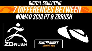 3d sculpting - ZBRUSH vs NOMAD SCULPT - 7 big differences