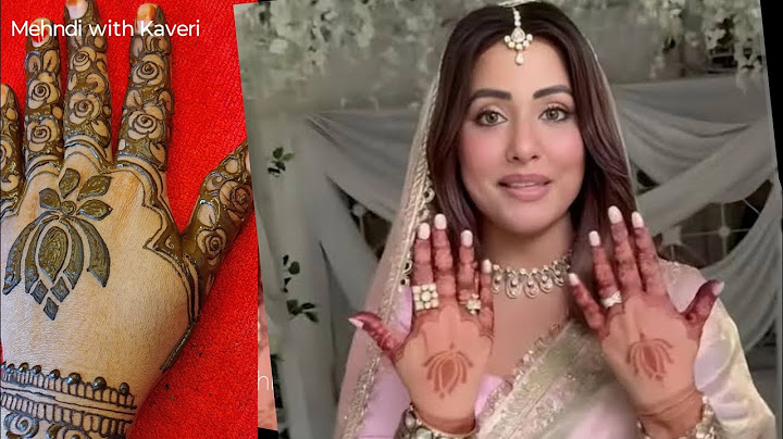 Heana khan wedding special Mehndi design||Marriage wali Mehndi design heana khan||Mehndi with Kaveri