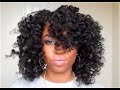 Curly Fro on Natural Hair | Flat Twist Out and Curl