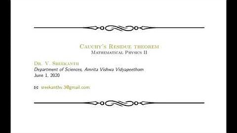 Complex Analysis - Cauchy