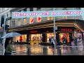 🇦🇺 Sydney city walk on a rainy day / from Pitt St, Martin Pl to Town Hall / March 2021