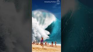 Tsunami Strikes Hawaiian Beach 하와이 휴양지 쓰나미 습격