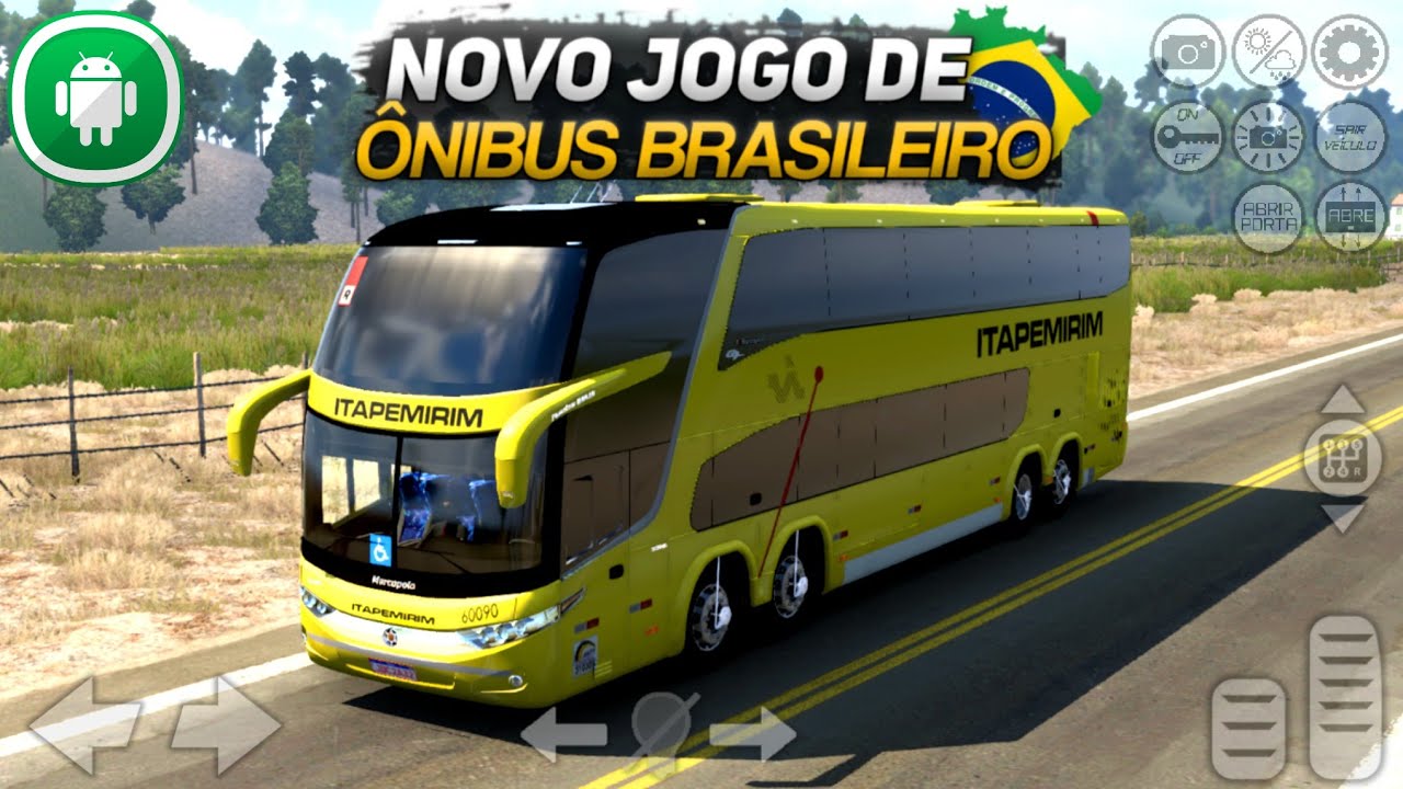 SAIU! Novo Jogo de Ônibus Brasileiro para Celular - Viajando o Brasil 