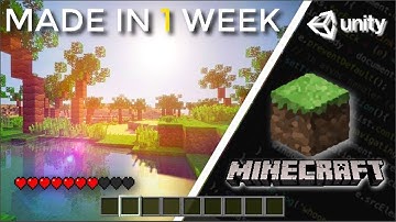 I REMADE Minecraft in 1 WEEK - C#/Unity , Ft. b3agz