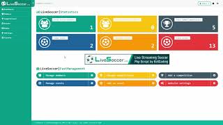 Celebrity LiveSoccer CMS  By NG-Coding : Admin Panel Presentation Wealth