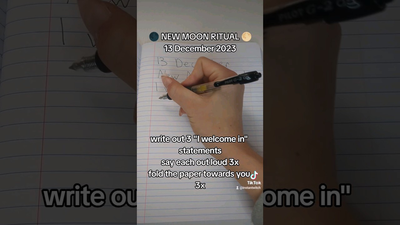 Easy New Moon Journaling Ritual for Manifestation 