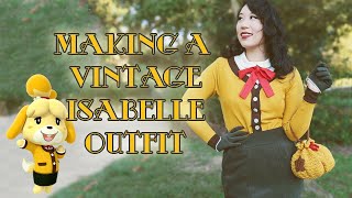Making a Vintage Inspired Isabelle Outfit | Animal Crossing