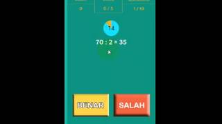 GAME ANDROID KUIS MATEMATIKA BENAR SALAH screenshot 1